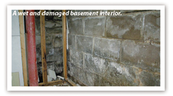 Damaged Basement Interior